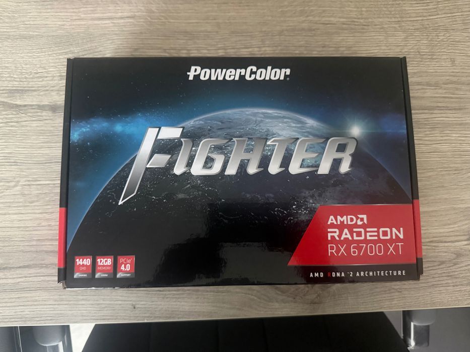 Видео карта AMD Radeon RX 6700 XT 12GB GPU Powercolor Fighter / Чисто нова