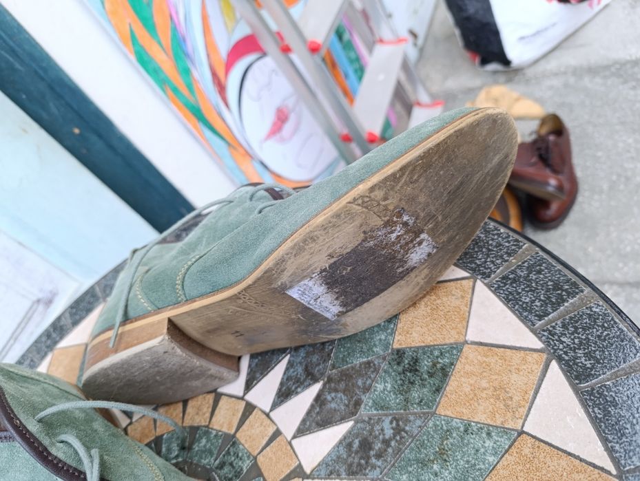 Ghete piele întoarsa London Broguesnr 44 ca noi