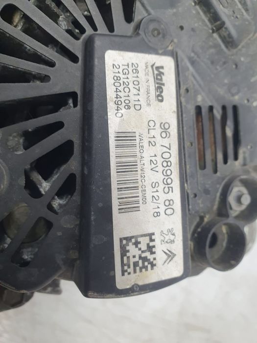 Alternator 9670899580 1.2 benzina HN01 Peugeot 208 1 [2012 - 2016]