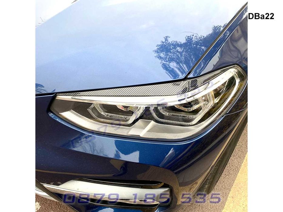 Тунинг горни вежди фарове BMW X3 G01 X4 G02 бмв х3 х4 облицовки лайсни