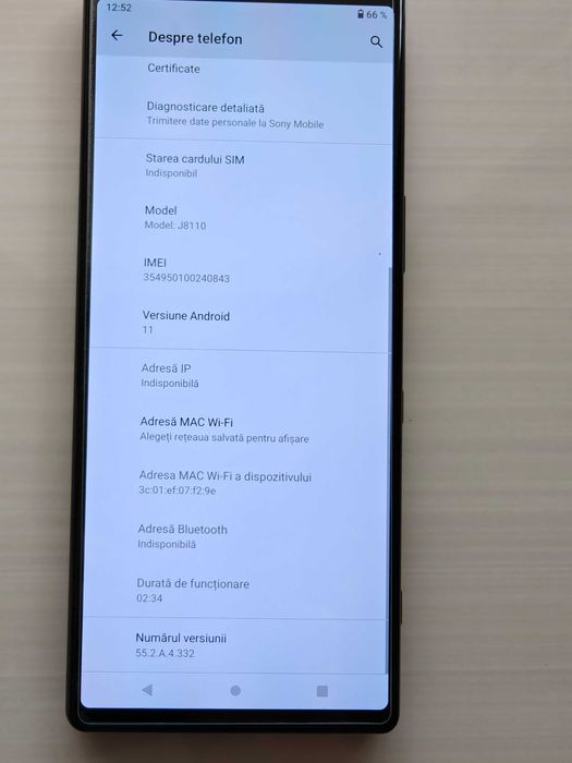 Vand telefon Sony Xperia 1