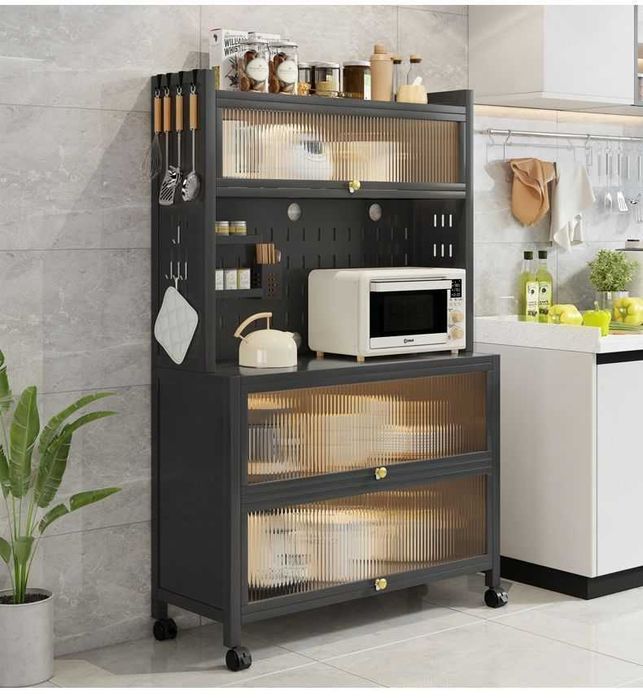 Minimalistik oshxona vitrinas/tartibli saqlash uchun javonlar/ sifat-1