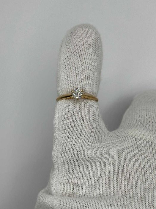 INEL AUR 18K + 1 Diamant = 0.50CT - VVS1 - G - Vintage + Certificat!