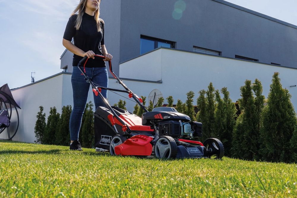 Masina de tuns gazon scheppach 150 cc 46cm