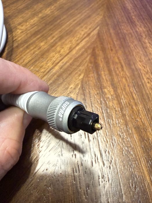 Cablu audio Supra ZAC Toslink optic, 4 metri, nou.