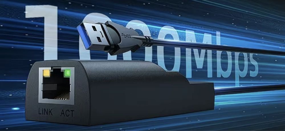 USB Сетевая карта Lan до 1000Mbt Ethernet USB RJ-45 Type C lan Rj45