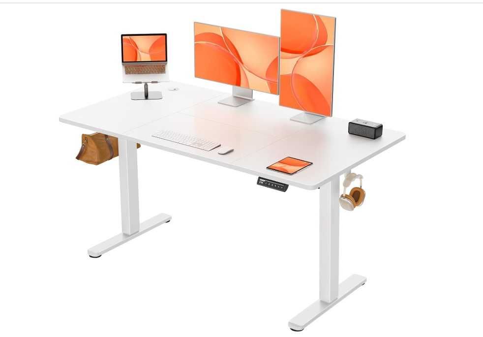 LIVRARE GRATUITA - Birou reglabil electric 140x70 cm – standing desk cu memorie, office