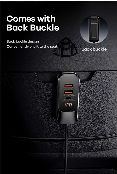 Remax RCC355 Car Fast Charger PD120W Quick Charger QC3.0 for iPhone 16