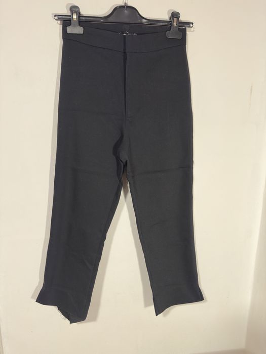 Pantaloni eleganti, de birou, treisferturi, Stradivarius, 36(S)