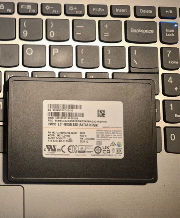 Ssd Samsung Enterprise PM893 480Gb