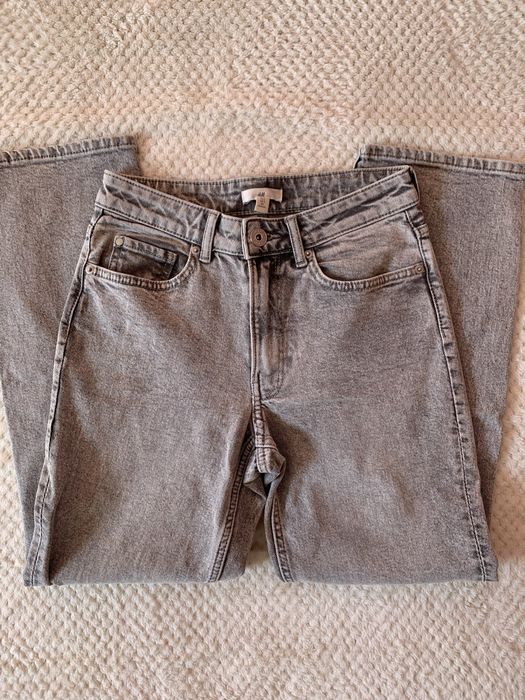 Сиви прави дънки H&M