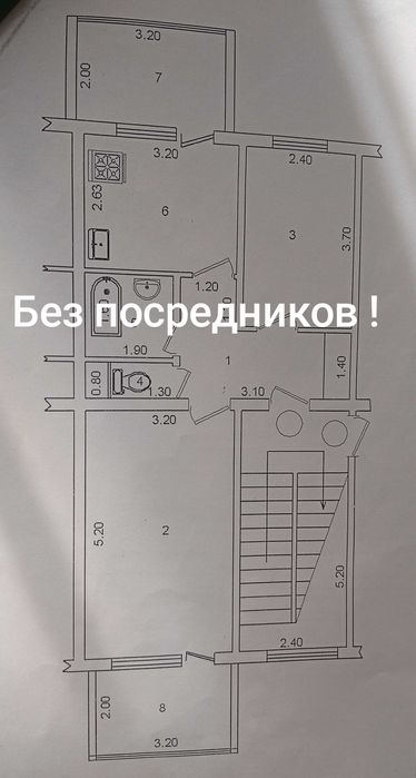 Продам 2/2/5 франция в Миробадском районе