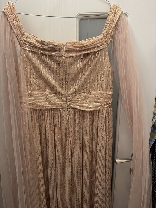 Rochie de seara aurie paiete XL