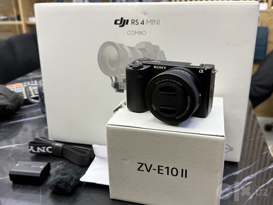 Sony ZV-E10 II 4K 16-50mm + DJI ronin RS4 mini combo kamera komplekt