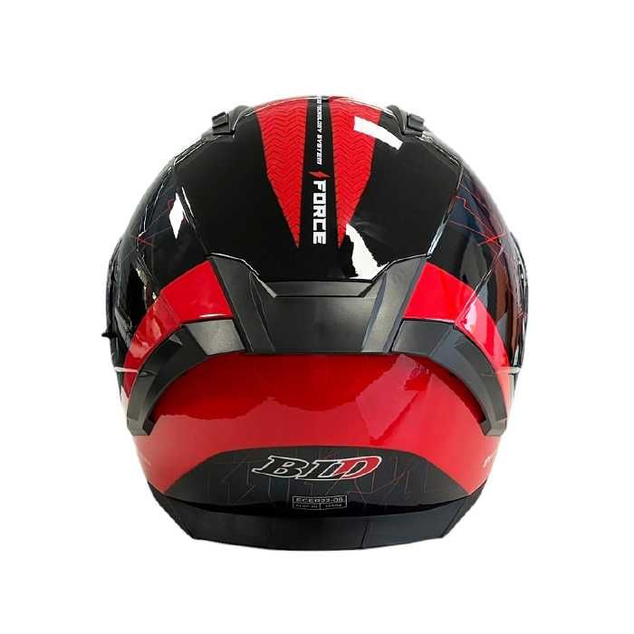 Мото каска с очила ECE R22.06 – S M L XL Черно/Червено