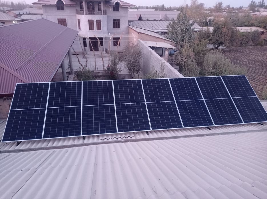 Солнечный панели установка