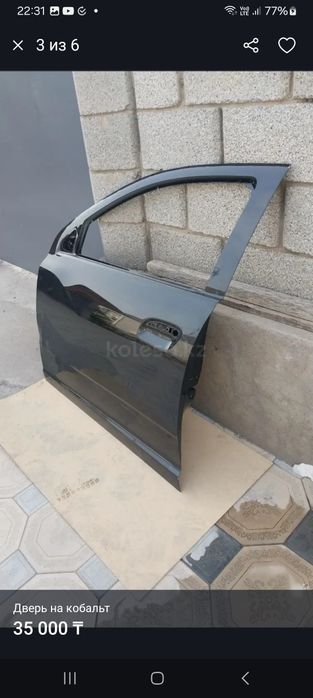 Дверь на кобальт заводская ,  б/у