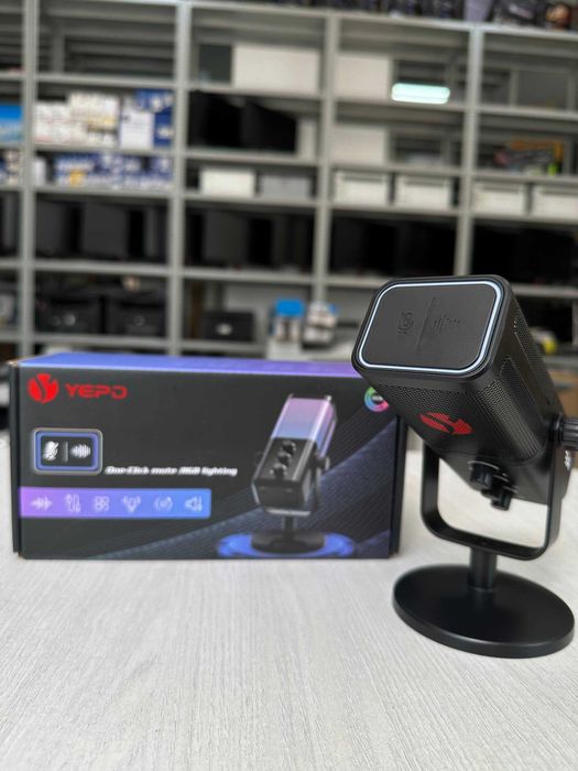 Игровой USB-микрофон YEPO M7 Black