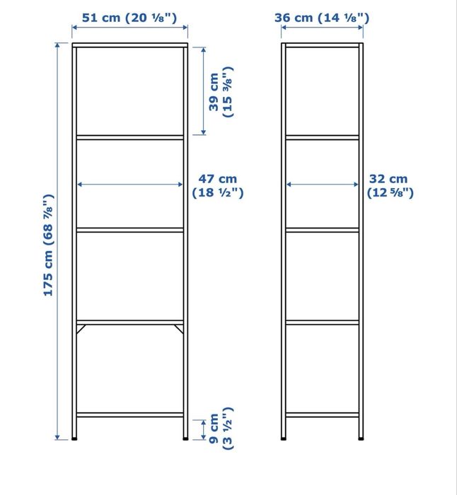 Etajera / Raft Viniluri Ikea Vittsjo