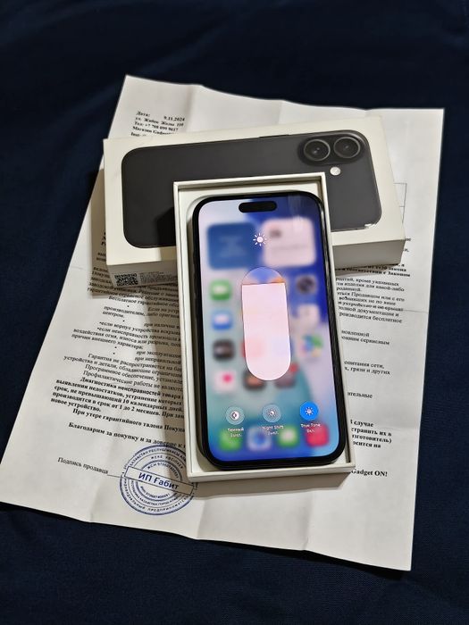 iPhone 16 128 gb ёмкость 90