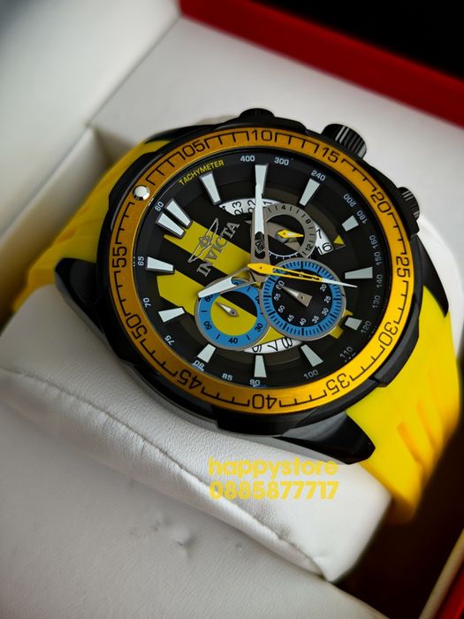INVICTA Racing Yellow 50 mm, Инвикта нов ръчен часовник