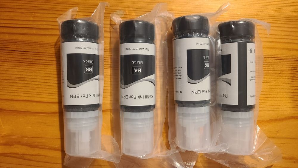 Мастило за всички принтери Epson Ecotank Epson 102, 104, Epson 522/544