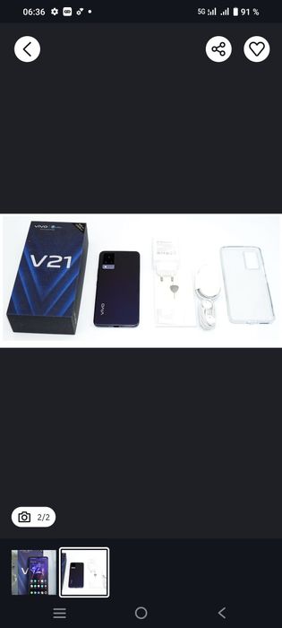 Vivo V 21 8ram128gig