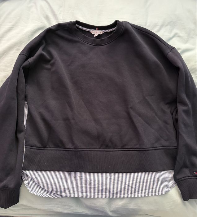 Bluza tommy cu camasa in partea din spate