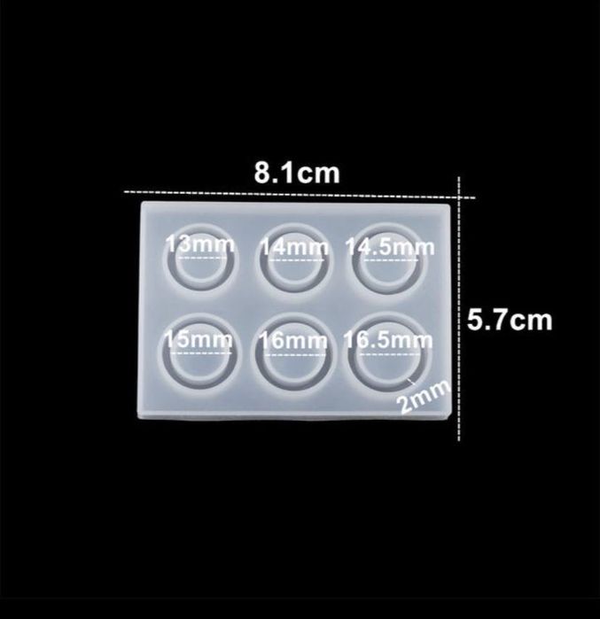 силиконовая форма молд для колечек и бижутерии