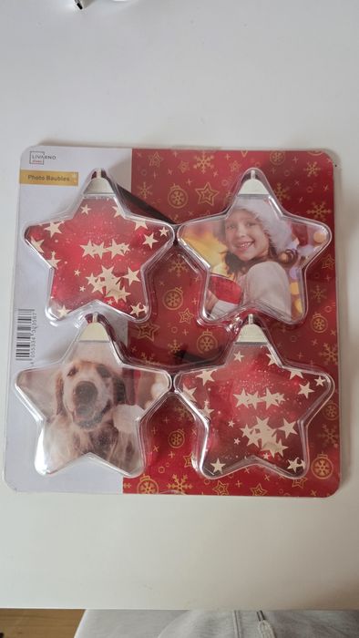 Set 4 buc globuri foto Craciun nou