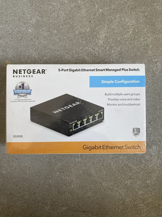 Switch NetGear ProSAFE GS305E, 5 porturi