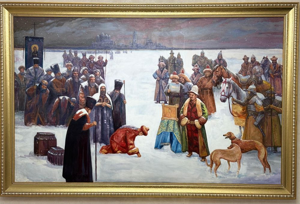 Картина маслом,холост."ПрисягаЗолотой Орде"192×125