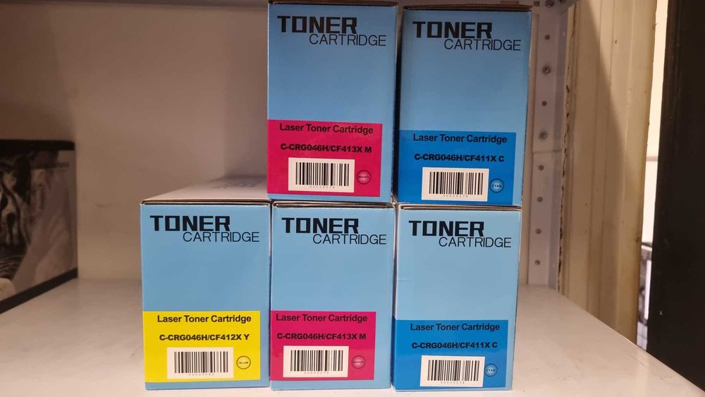 Тонер касети HP 410X CF410X CF411X CF412X CF413X Canon CRG-046H CRG116