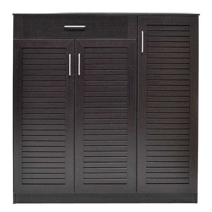 Шкаф за обувки, Sante, Сонома, Венге, Орех, Бял, Мдф, 120х37х123см.