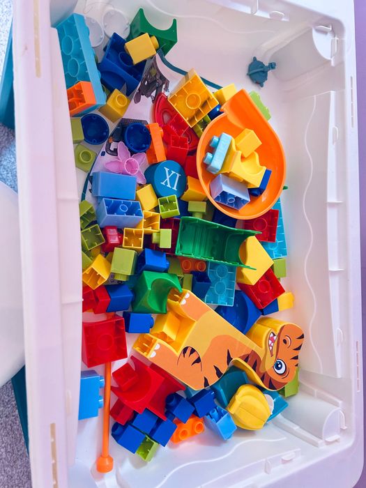 Маса 7-в-1, Building Block table, 4 кутии за съхранение, стол