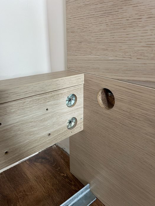 Високо легло MALM Ikea 160x200 с 4 чекмеджета