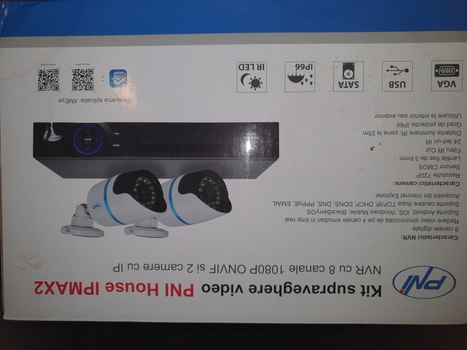 Kit supraveghere video PNI House IPMAX2 - exterior/interior