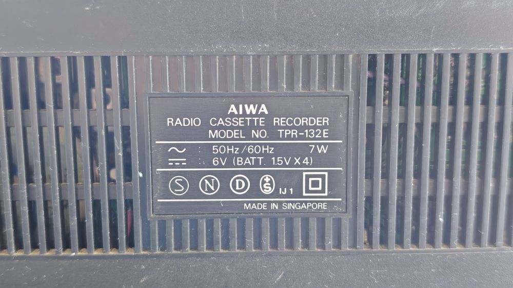 Radiocasetofon Aiwa tpr 132