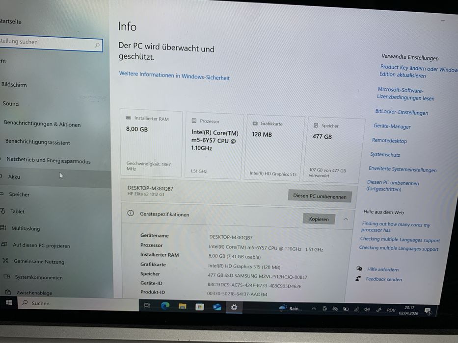 Laptop/tableta 2 in 1 HP Elite X2
