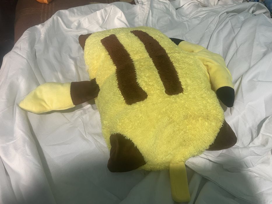 Pernă decorativă Pikachu pluș moale Pokémon Nintendo galbenă kawaii