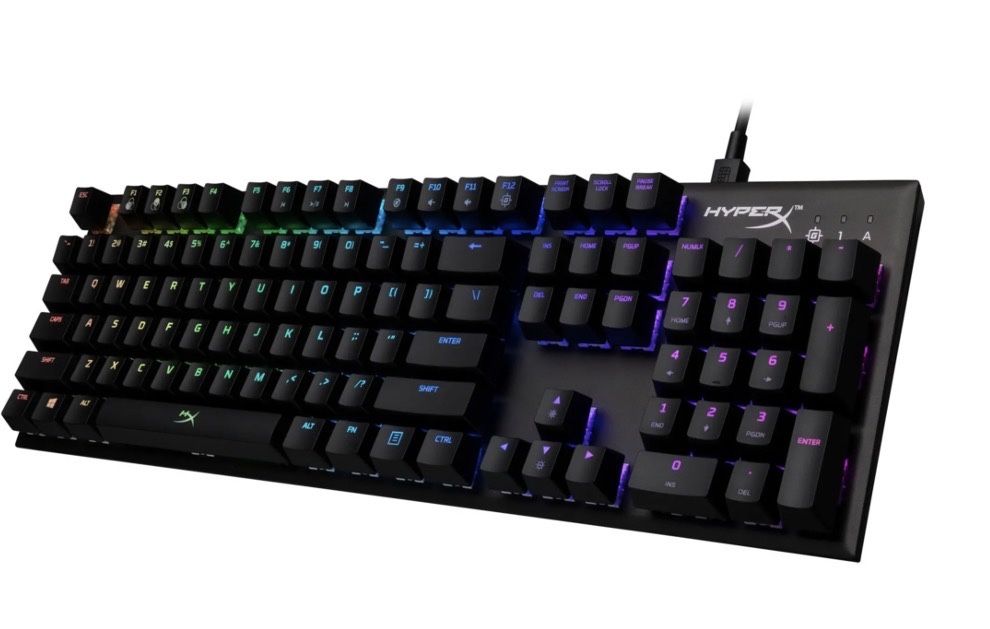 Tastatura Gaming mecanica HyperX Alloy FPS RGB, Speed Silver Switch, USB, Layout US, negru