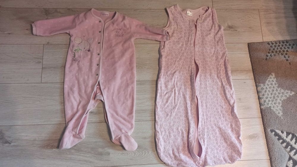Спален чувал и пижама за момиче 9-12 месеца
