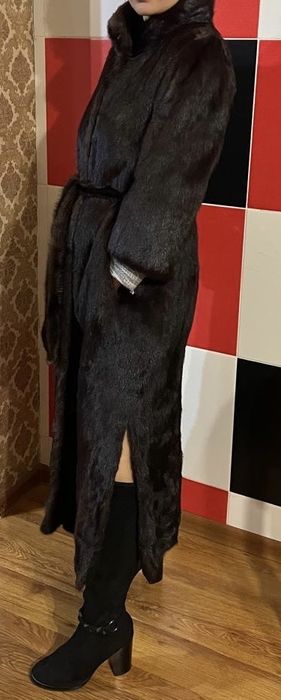 Норковая шуба длинная