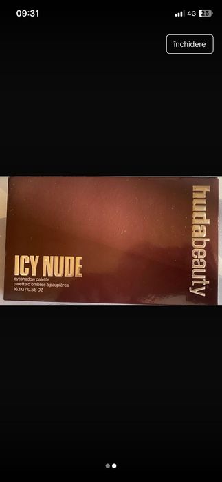 Paleta huda beauty icy nude originala