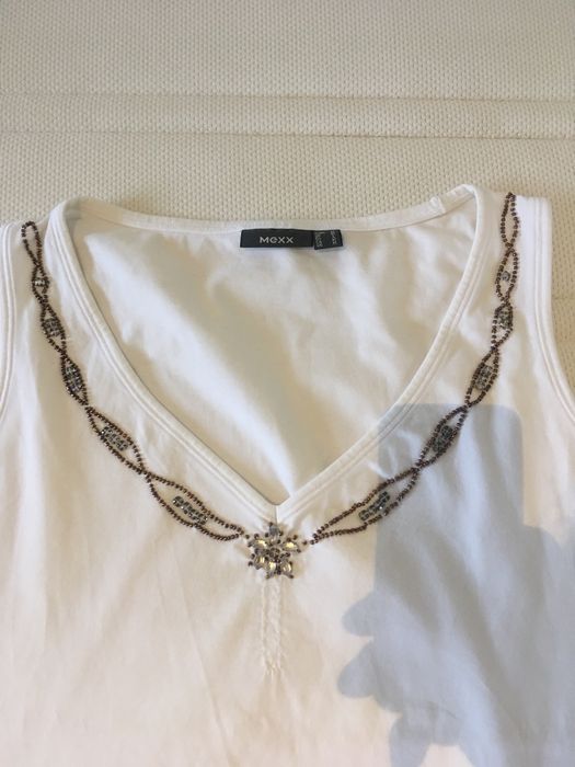 maieu alb, cu pietre, de la Mexx