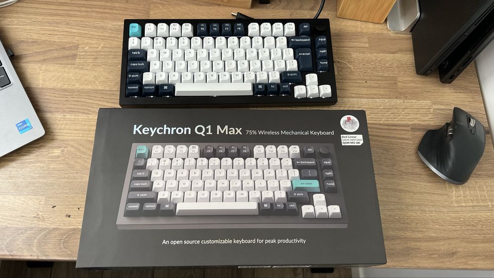 Tastatură Mecanică Keychron Q1 Max (Gateron Jupiter Banana) – Pachet Complet