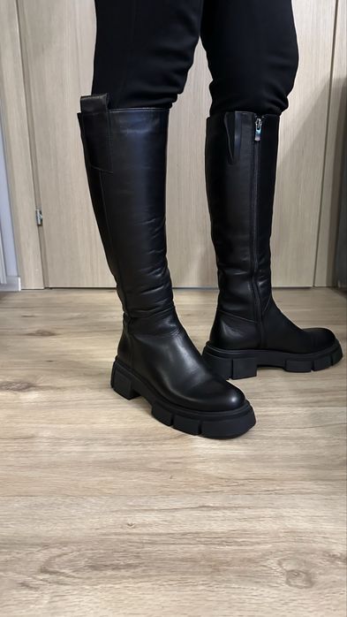 Cizme de piele lungi 37