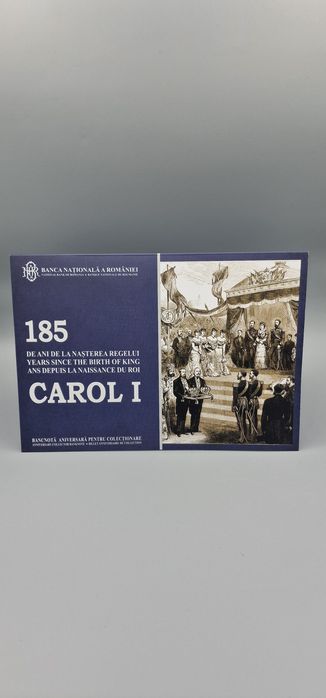 Bancnota 100 lei- editie aniversara 185 ani de la nasterea luiCarol I