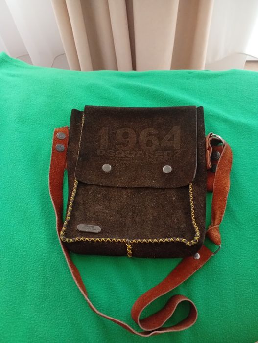 Бутикова чанта от естествена кожа "Dsquared"1964