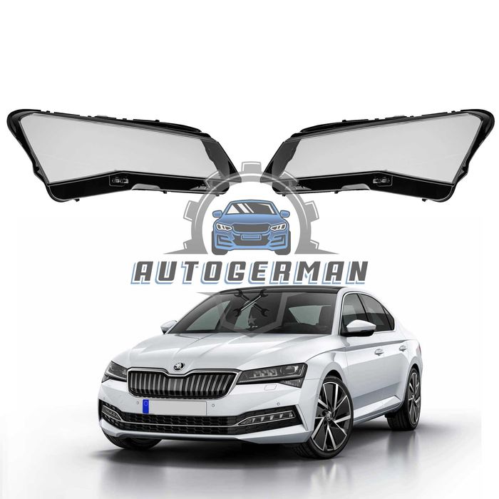 Skoda SuperB 2021 капаци фарове нови ОЕМ качество предна броня копки